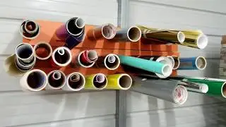 How I made my Decal Vinyl Rack! #DIY #Cricut #USCutter