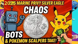 Marine Privy Silver Eagle Chaos 2025 года &ndash; боты и перекупщики покемонов берут верх! #серебро #ebay