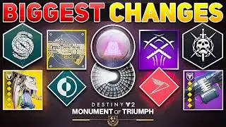 The 15 BIGGEST Changes Coming TOMORROW | Destiny 2 Monument of Triumph