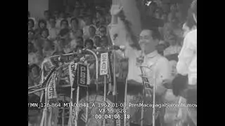 Diosdado Macapagal takes his Oath of Office as President (1961)