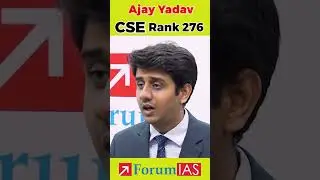 Ajay Yadav | IAS Rank 276 | CSE 2022 | One on One Session | ForumIAS #UPSC #ssctopper #motivatiion