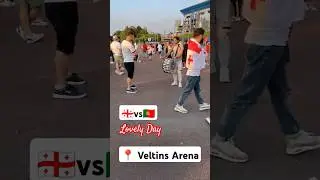 Drums outside Veltins Stadium - Georgia vs Portugal #football #uefa#CR7 #drums #georgia #georgiawins