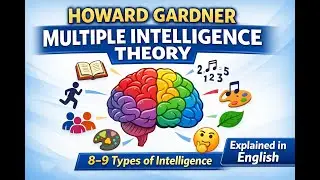 Howard Gardner | Multiple Intelligence Theory | Explained in English | CDP,CTET,TGT Exams
