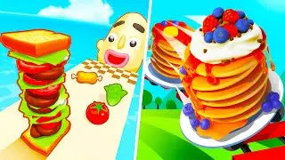 Sandwich Runner VS Pancake Run - Max Level&rsquo;s Gameplay Walkthrough (Android,iOS) NEW UPDATE Ep 1