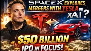 SpaceX Explores Mergers With Tesla Or xAI : $50 Billion IPO In Focus