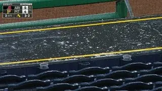 ARI@PIT: Rain delays D-backs-Pirates in extras