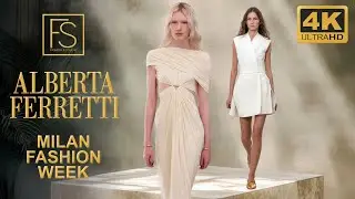 ALBERTA FERRETTI Коллекция 4K на Неделе моды в Милане весна/лето 2026 | Алиция Тубилевич, Илань Хуа