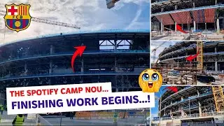 Spotify Camp Nou Construction Update | South Goal, Lateral Fa&ccedil;ade & North Goal Progress