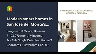 Modern smart homes in San Jose del Monte's Alta Eminenza II: Installment House and Lot for Sale