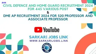 Civil Defence and Home Guard Recruitment 2024 & DME AP Recruitment 2024 | Apply Online Today