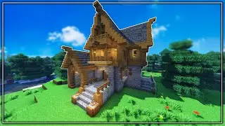Build a Rustic Medieval Starter House - Minecraft Tutorial (#1)