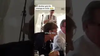 Brother gets his revenge on sister #weddingshorts #weddingspeech #viralspeech #weddinginspo #hahaha