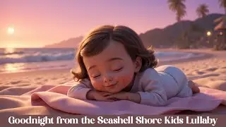 🐚💤 Goodnight from the Seashell Shore | Ocean lullaby for peaceful baby & toddler sleep 🌊✨