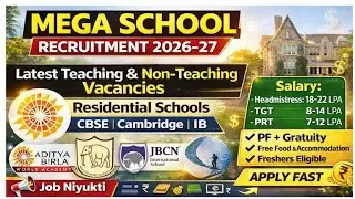Top Schools Hiring Now 2026 | Latest Teaching & Non-Teaching Vacancies | Salary 7-22 LPA | Apply Now