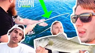 Fishing NEW GOOGAN Boat In CAPE COD! (  NEW PB )