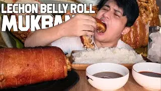 CRISPY LECHON BELLY ROLL MUKBANG | FILIPINO MUKBANG | Vlog #191
