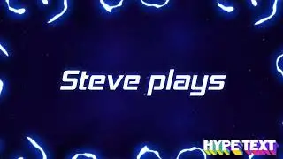 My new intro by hype text #hypetext
