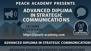 Diploma in Strategic Communications Course Lecture | Messaging, Crisis Management, Stakeholder