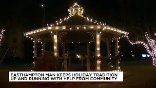 Easthampton man, community come together to keep holiday light tradition going