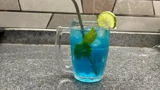 Blue Lagoon Mocktail Recipe 💙 | Easy Refreshing Drink in 2 Minutes