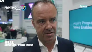 Andrew Gunn · Head of Product Marketing, North America · Fujifilm · PRINTING United 2025