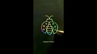 🐞 easy way to draw Ladybug #shorts #art
