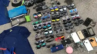 Found 7 Phones, 4 Rings and +50 Sunglasses and much more in just one day!! River Treasure Hunting