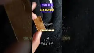 1/2oz #Engelhard #Gold #Bar www.silverbarstacker.com #Half #Ounce