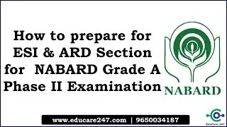 NABARD Grade A 2020 | ESI & ARD | Phase 2 Preparation Strategy