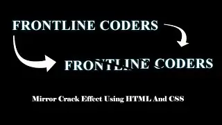 Mirror Crack Effect Using HTML And CSS