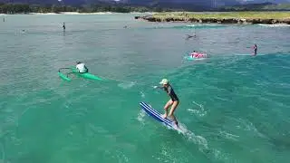Surfing At Kailua Bay. Feb 6 2021.