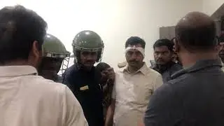 REVANTH REDDY MANHANDLED AND ARRESTED