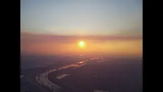 Beautiful Smokey Sunset Over The Addicks Dam In Spring Branch Houston (4K Drone)