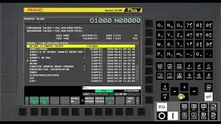 Main Program Select from List in FANUC CNC