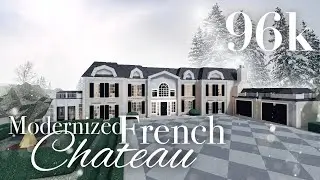 96k Modernized French Chateau - No Advanced Placement - Bloxburg Speedbuild