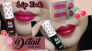 Lip Ink by Detail Cosmetics in Pink Pop and Red Berry| Lip Swatch
