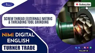 Screw thread cutting (EXTERNAL) metric thread - tool grinding  | NIMI | DIGITAL | ENGLISH |