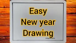 Happy New Year 2026 Drawing tutorial - Pencil Sketch / 2026 New Year Scenery drawing / Drawing 2026