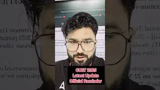CUET 2025 Latest Update official Reminder 🔥💯#shorts