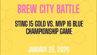 Milwaukee Sting 15 Gold vs MVP 16 Blue | Championship Game