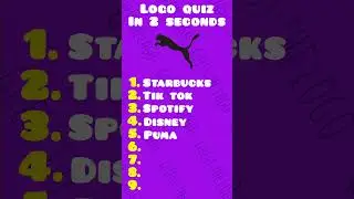 Logo Quiz in 2 Seconds🤔#guessthelogo #logoquiz #quiz