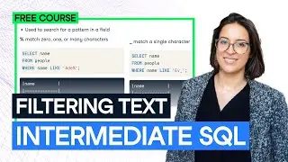 SQL Text Filtering Explained: WHERE Clause and Wildcards
