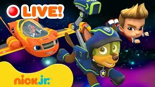 🔴 LIVE: Outer Space Missions & Races MARATHON! w/ PAW Patrol, Blaze & Star Trek Scouts | Nick Jr.