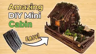DIY Mini Forest Cabin from Sticks | Easy Craft Idea