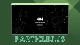 404 not found page HTML CSS & Particles JS - Desain Halaman 404 Page Not Found