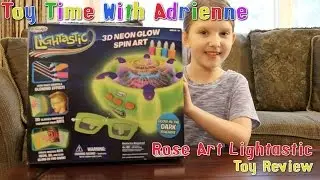 Lightastic 3D Neon Glow Spin Art toy review | from Rose Art