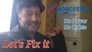 Worcester-Bosch central heating boiler diagnosis and repair no power no light