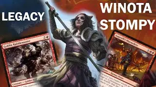 GOBLINS AND HUMANS UNITE! Legacy Winota Stompy Prison?! Chalice, Trinisphere, Rabblemaster! MTG
