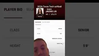 2026 Texas Tech softball team 