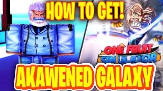 *NEW* HOW TO GET *Awakaned GALAXY Style!? IN ONE FRUIT SIMULATOR! Roblox